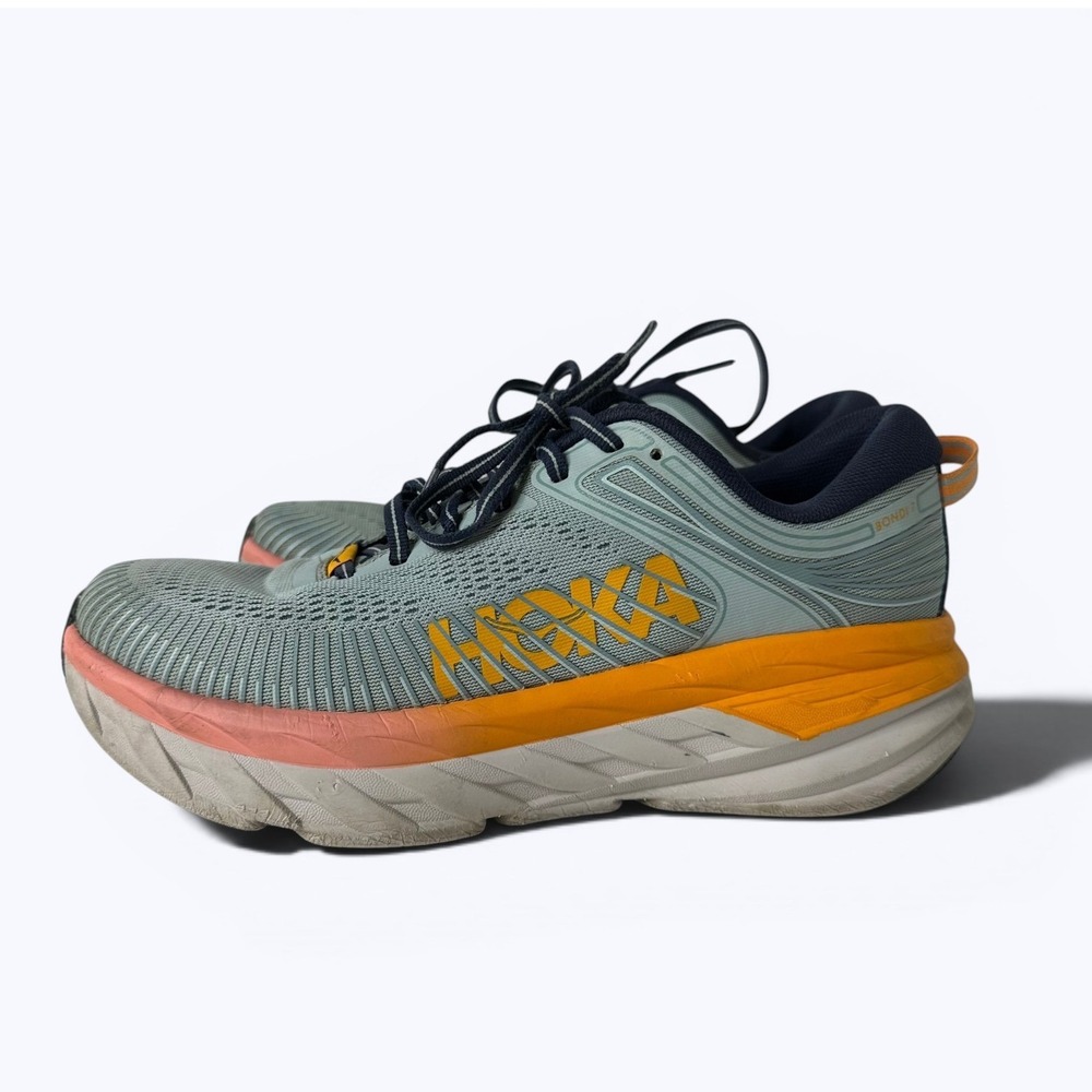 Hoka One One Bondi 7‎ Running Shoes Sneakers Blue Haze 1110519 BHBI Womens 8.5
